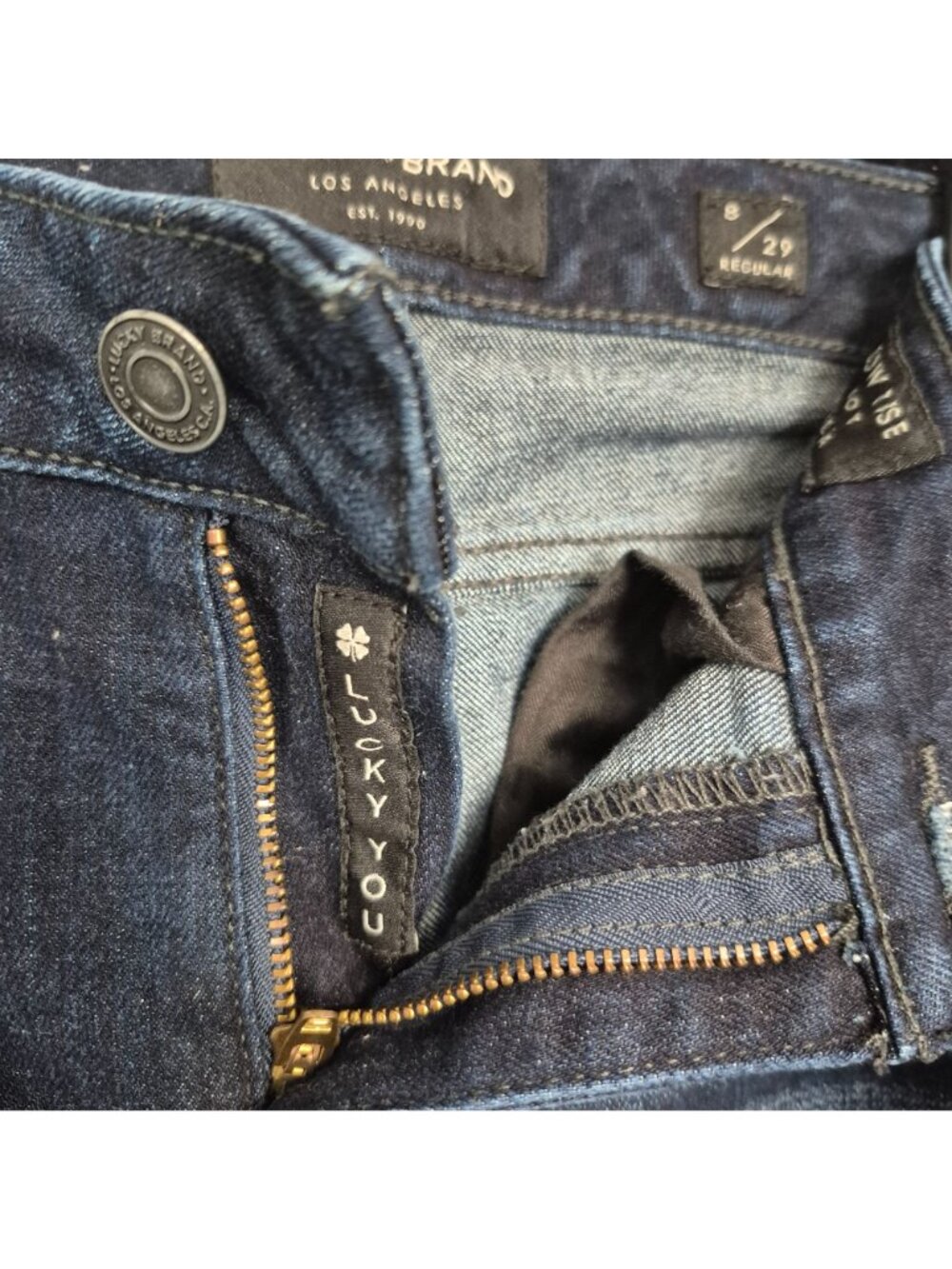 Lucky Brand Womens Lolita Bootcut Jeans Low Rise Size 8/29 Regular Dark Wash Den - Picture 5 of 8